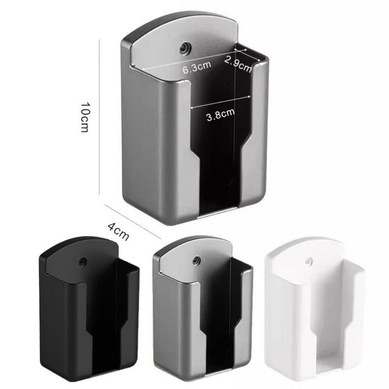 Treo Tường Điều Khiển Từ Xa Lưu Trữ Hộp Đấm Miễn Phí từ xa điều hòa không khí Điều Khiển Chủ sạc điện thoại di động giá lưu trữ