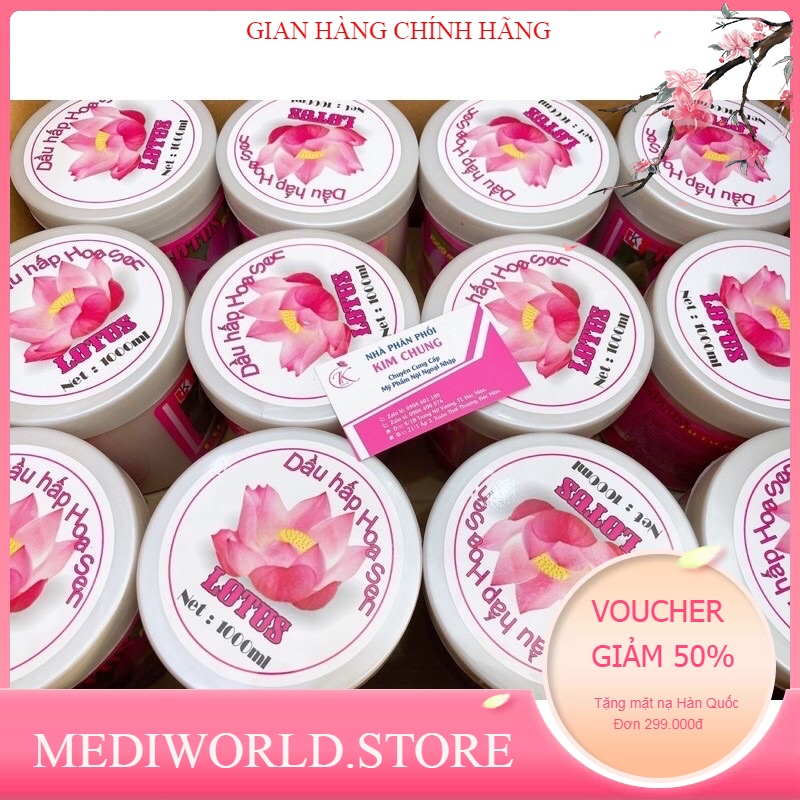 Hấp dầu ️ ủ tóc hoa sen lk - chính hãng