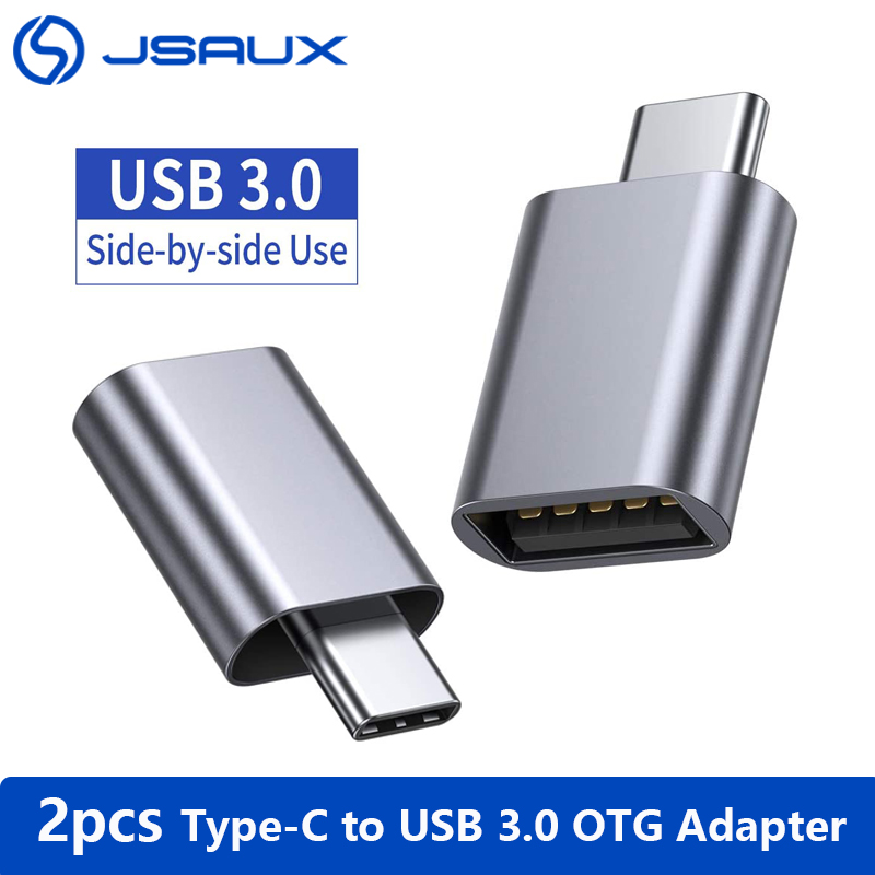 【InnovateWorld】2pcs Jsaux USB C Adapter Type C to USB 3.0 OTG Adapter Thunderbolt 3 Cable for Macbook pro Air Samsung S10 S9 USB OTG Cable. 