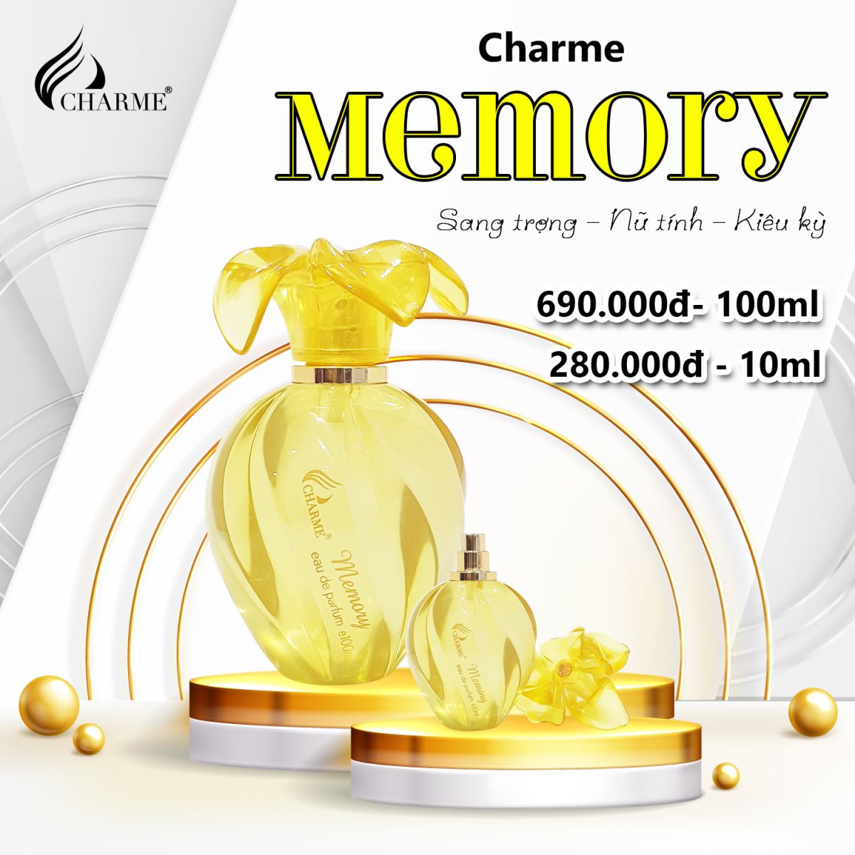 Nước hoa nữ Memory hương hoa ngọt ngào