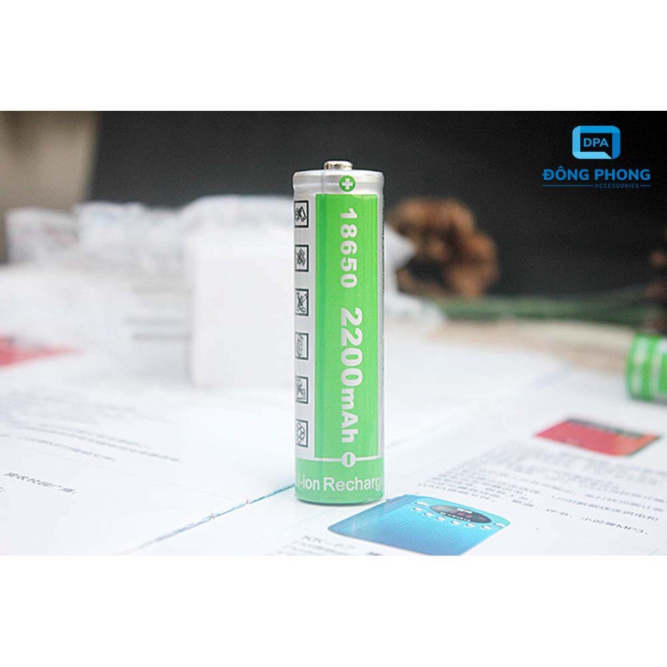 Pin Sạc 18650 4.2V 2200mAh Lithium-ion HHTC