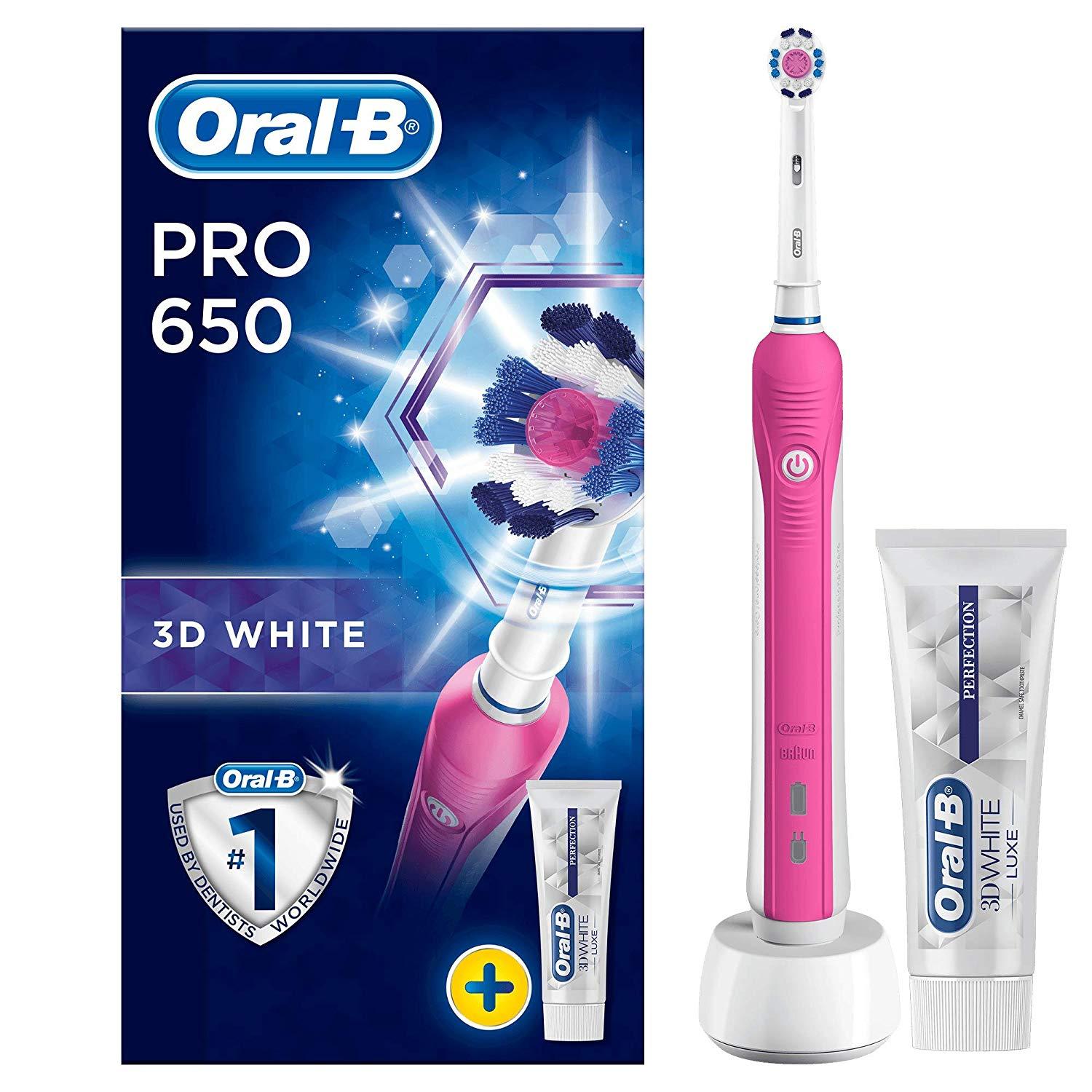 oral b 3d white rechargeable toothbrush