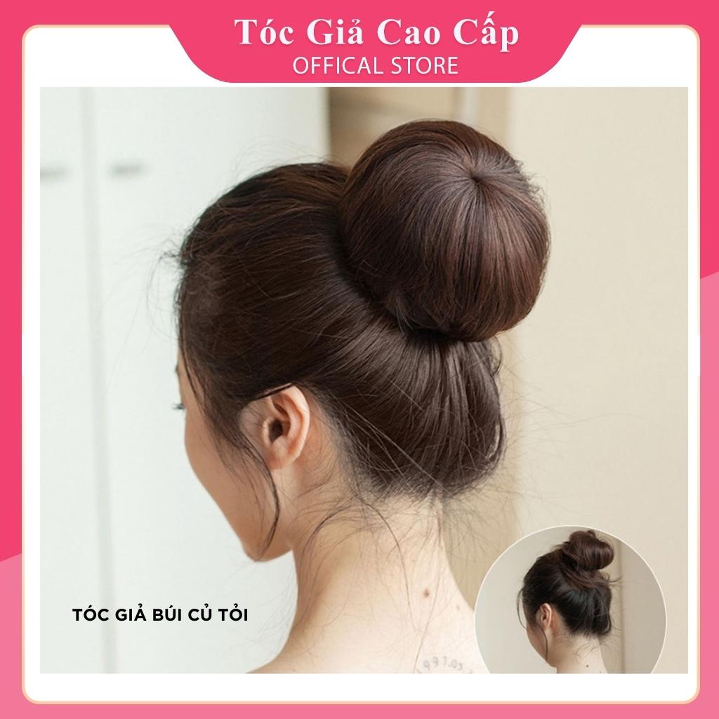 Tóc giả búi ❤️FREESHIP❤️ Tóc búi tròn củ tỏi dành cho nữ đẹp