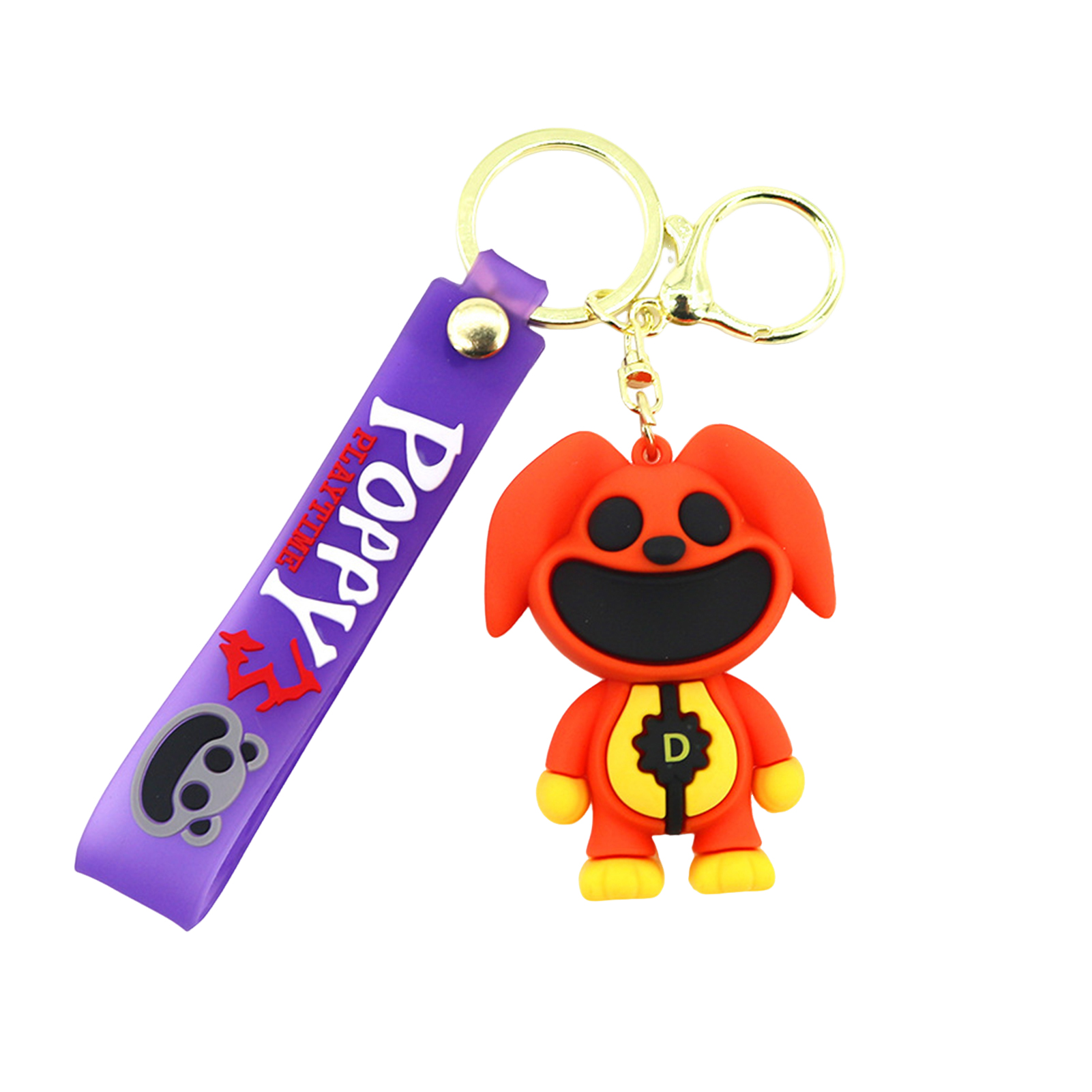 Smiling Animal Keychain Animal Charm Keychain 3d Cartoon Animal Keychain Scary Smiling Design Vibrant Color Backpack Pendant Fun Men Women Keychain Favorite