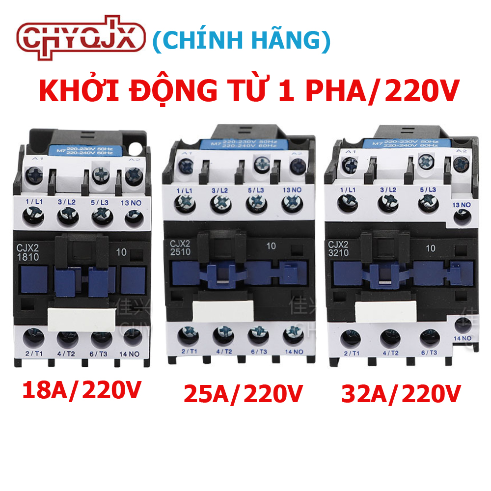Khởi động từ contactor 18a 25a 32a 220v