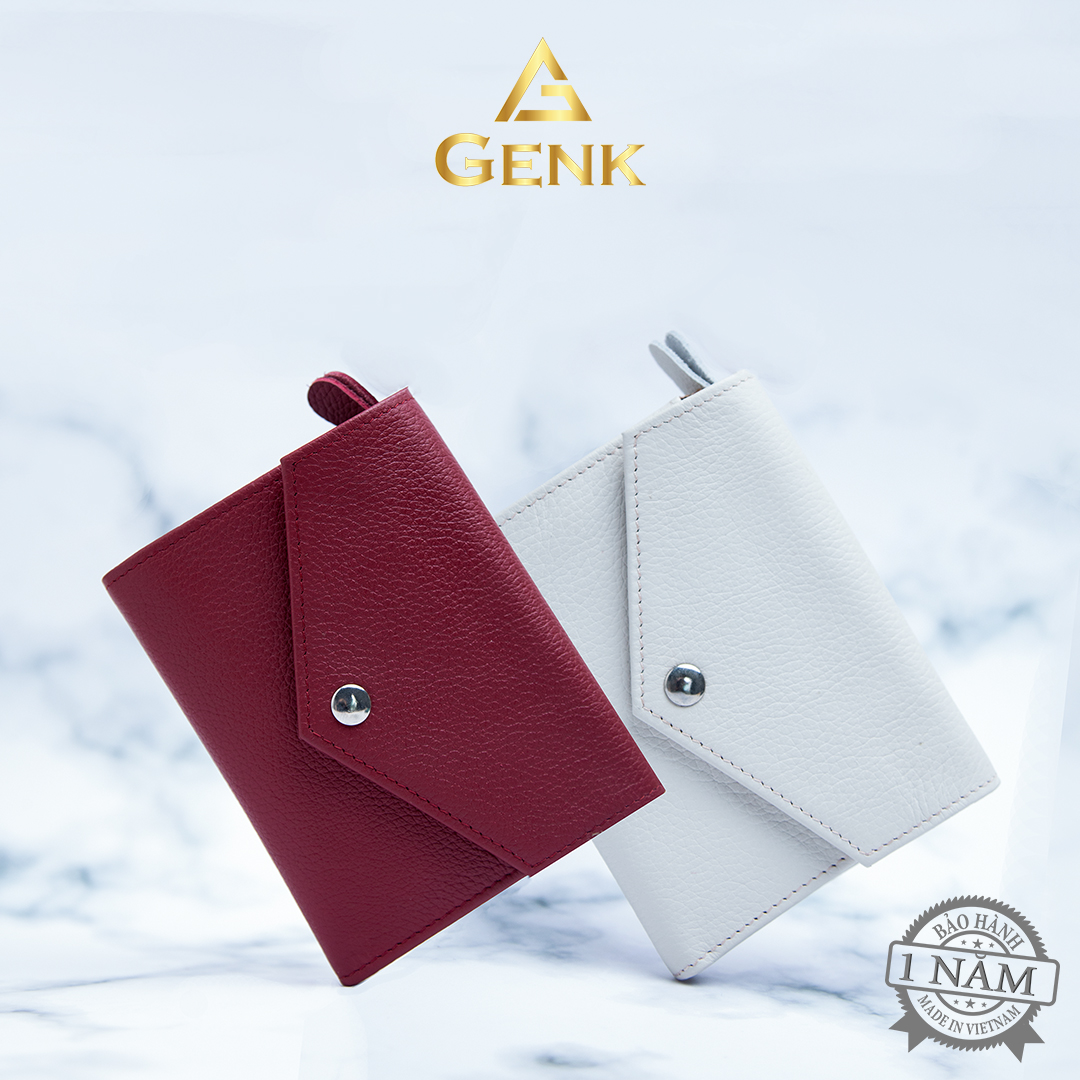 Ví Da Nữ Mini Cầm Tay Gập 3 Genk - GBW01