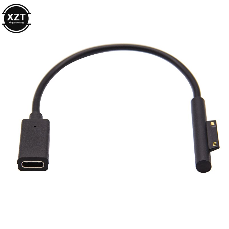 USB Type C PD Charging Cable For Microsoft Surface Pro 3 4 5 6 Go DC Plug Connector Power Adapter Converter Laptop Charger Cord