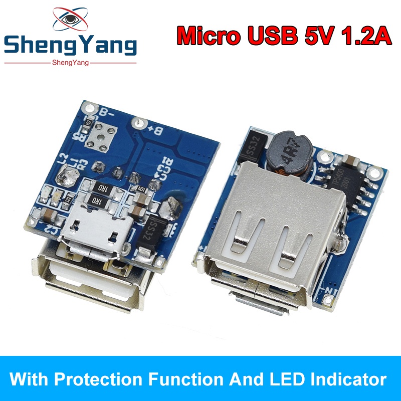 Type-C USB 5V 2A Boost Converter Step-Up Power Module For Lithium Battery Charging