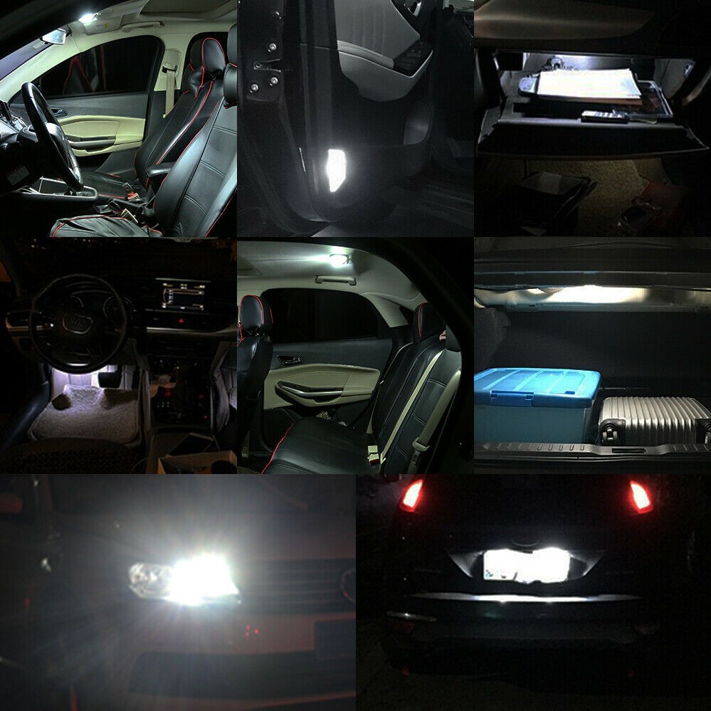 T10 LED COB 6000K White W5W Car Interior Lights for Various Applications