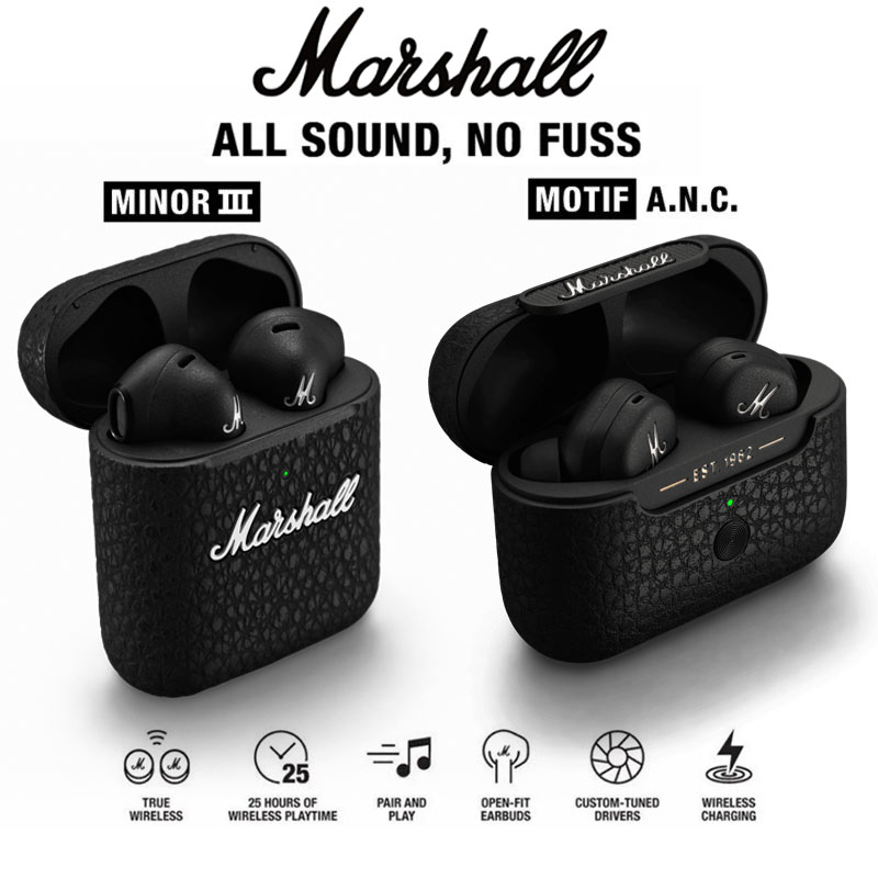 Marshall MINOR III - Casque - black/noir 