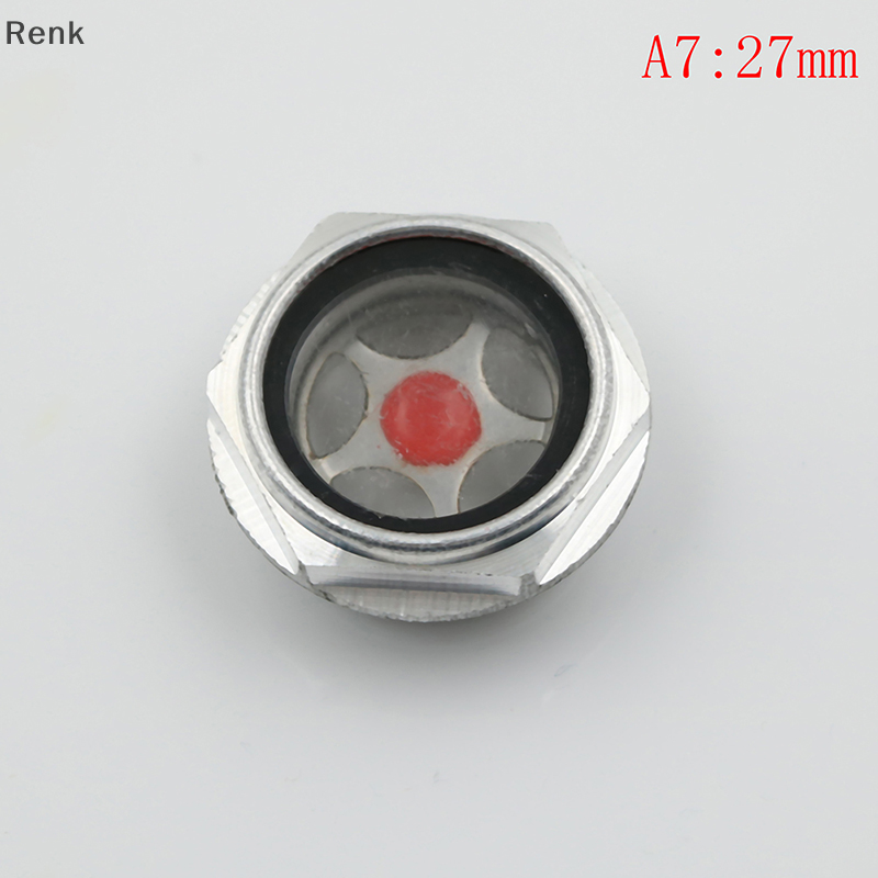 Renk 16mm-48mm male threaded metal air compressor oil level sight glass