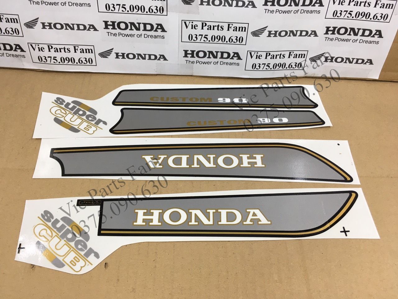 Bộ tem xe máy honda custom 50, custom 70, custom 90