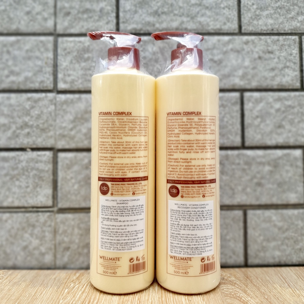 [Wellmate - chính hãng] [MẪU MỚI] Dầu gội chống rụng kích mọc tóc Wellmate 500ML
