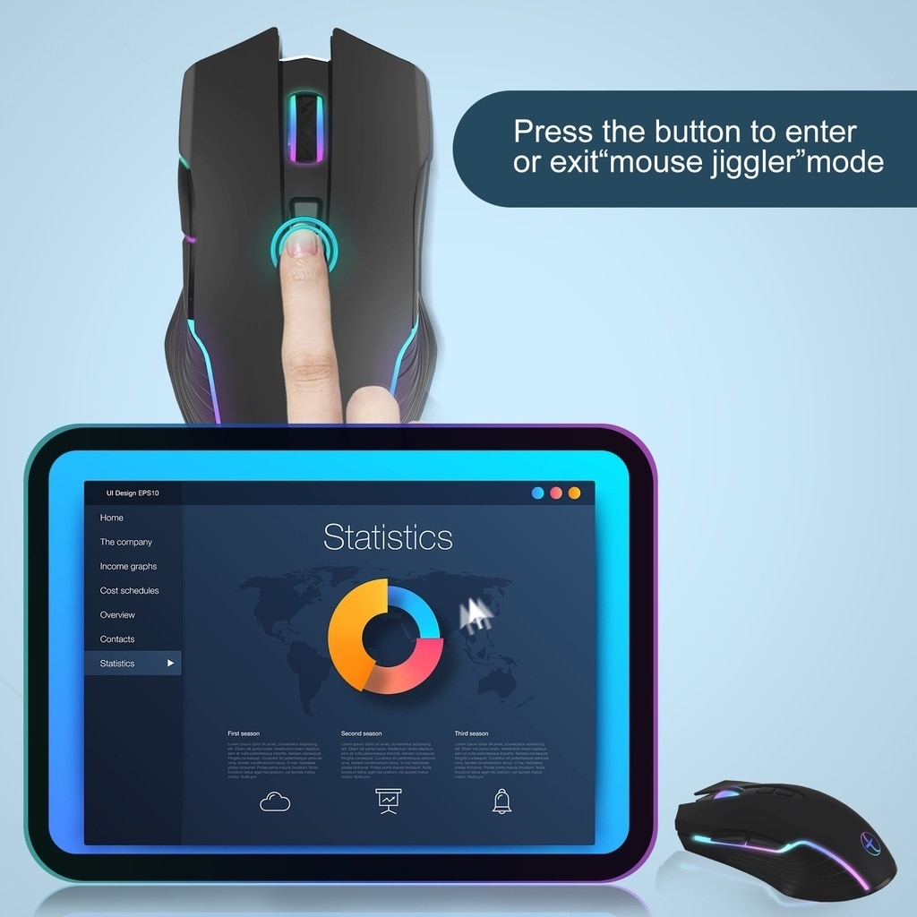2.4G Wireless Mouse Type-C for Macbook Laptop Computer Silent Click Mice Rechargeable Wireless Mouse Plug and Play