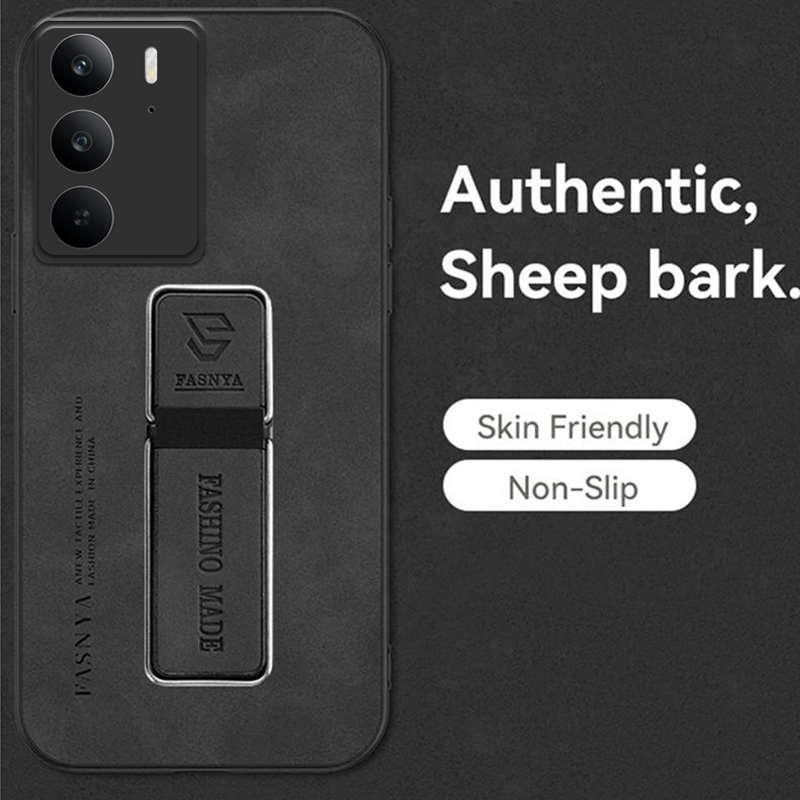 Phone case For Realme C75X Case Back cover Fluff Hard Cortex Plush Cover with Soft Frame Anti-knock stand Holder For Realme C75 Cover cases.