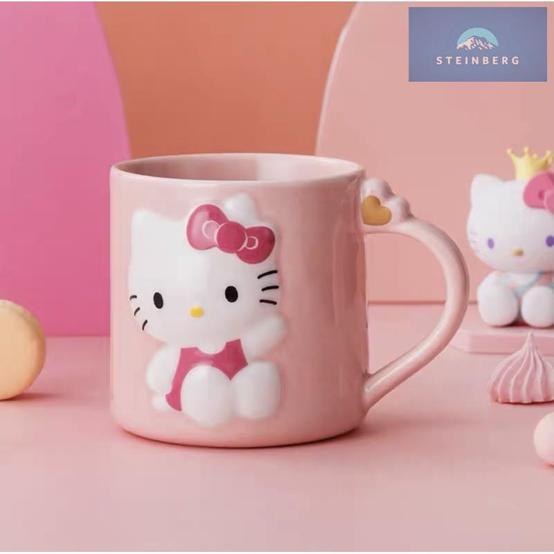 Cốc Uống Nước Bằng Gốm Sứ Hình sanrio hello kitty gudetama cinnamoroll