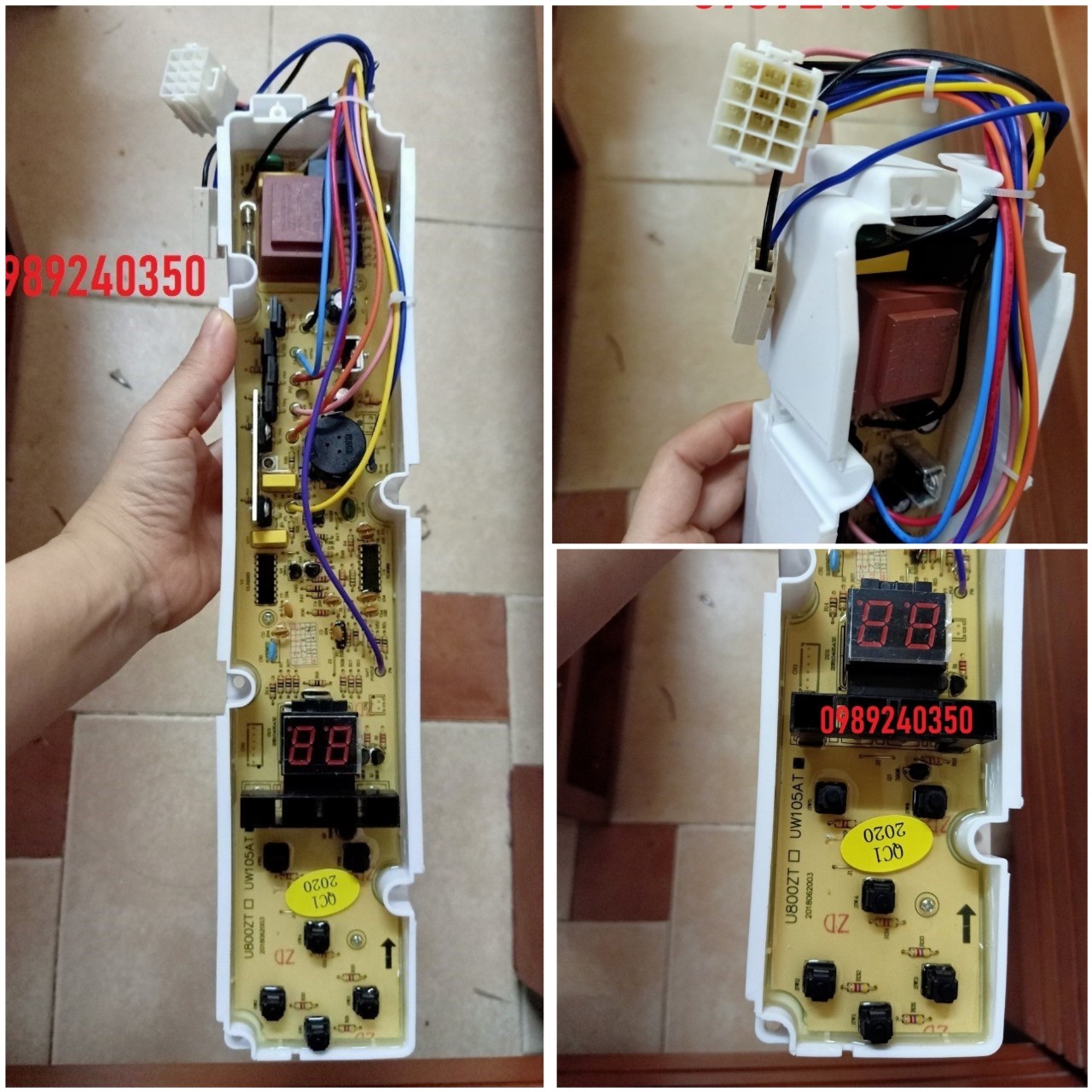 Bo mạch máy giặt AQUA 6 phím cửa đứng