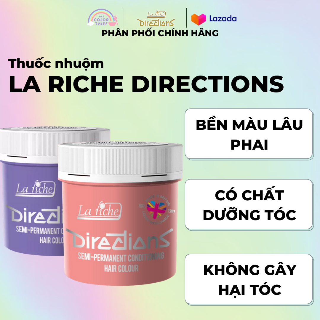 Thuốc nhuộm tóc La Riche Directions dạng Semi-pernament [Part 1]