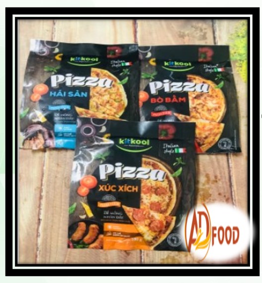 Pizza bò bằm size 15 gói 140g