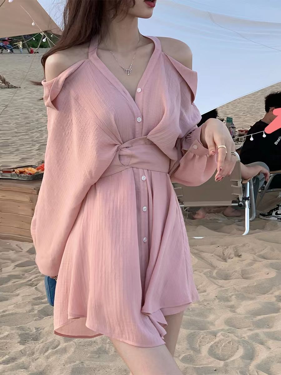 Spring and Summer V-Neck Blouse Top