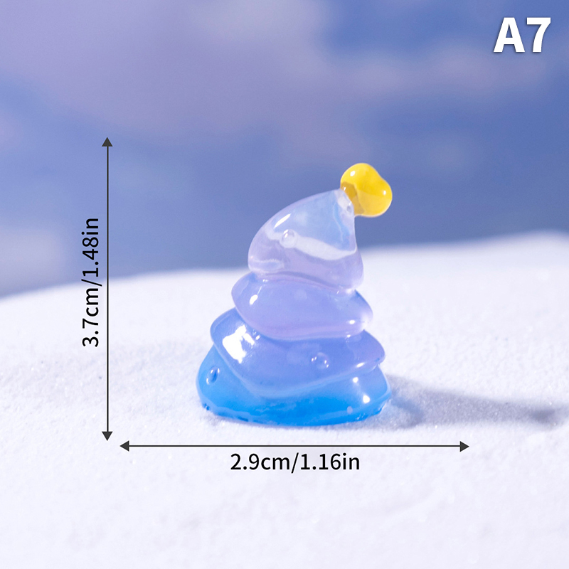 Store HHDKE4 Micro cảnh quan sáng tạo dễ thương Cây thông giáng sinh người tuyết Búp Bê Nhà búp bê tự làm trang trí treo phụ kiện đồ trang trí nhỏ