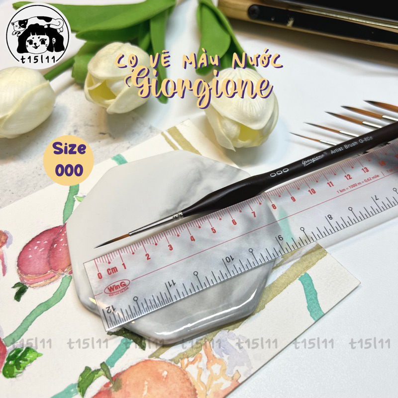 [t15l11] Cọ tỉa vẽ màu nước Giorgione