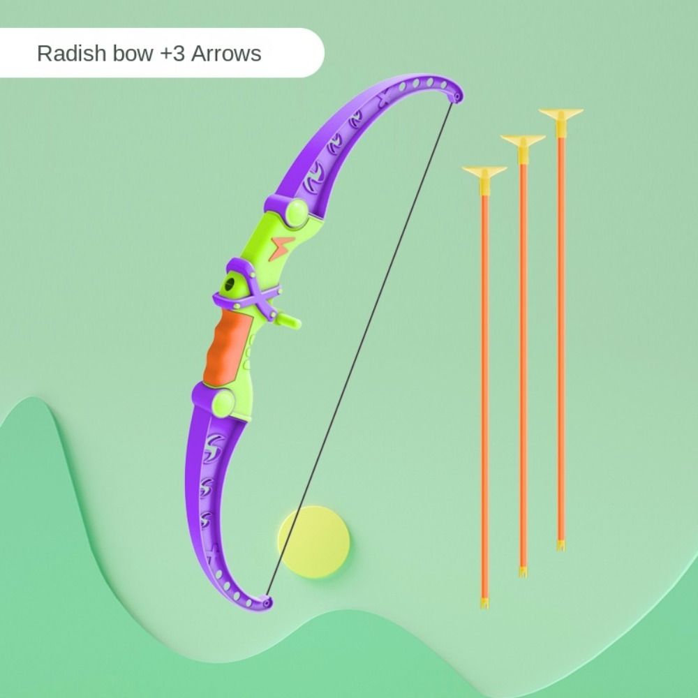 ROOMH Cốc hút Đồ chơi nơ và mũi tên củ cải 3D In 3D Thể thao Đồ chơi cà