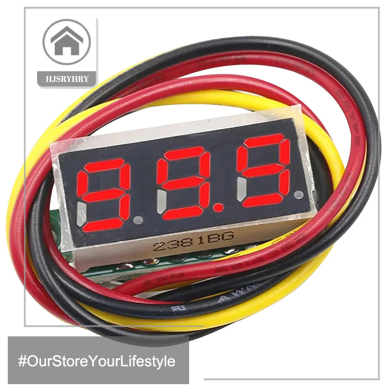 Hitn 0.28 inch kỹ thuật số vôn kế dc 0-100v điện áp tester mini dc vôn kế meter detector