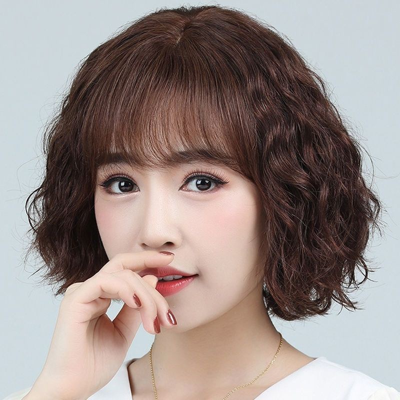 [Hàng Có Sẵn] Tóc Giả Ngắn Xoăn Kiểu Mới Cho Nữ