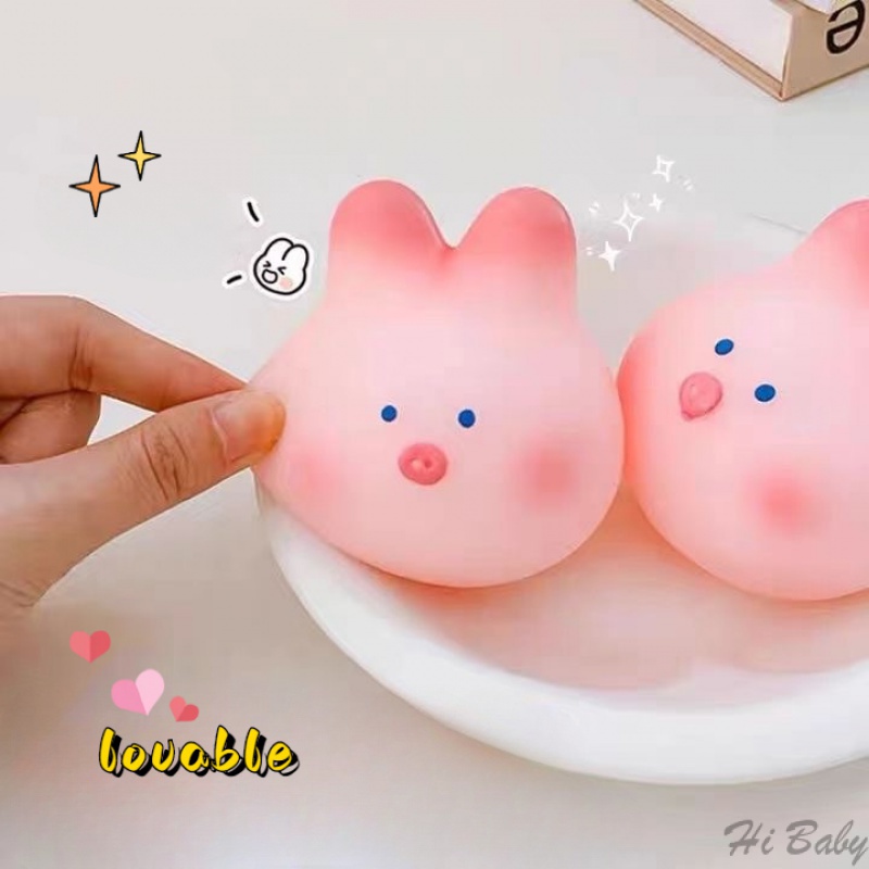 Zhao lusi cùng phong cách không thể che giấu đồ chơi xả Stress đồ chơi bóp thỏ giải nén hoa anh đào