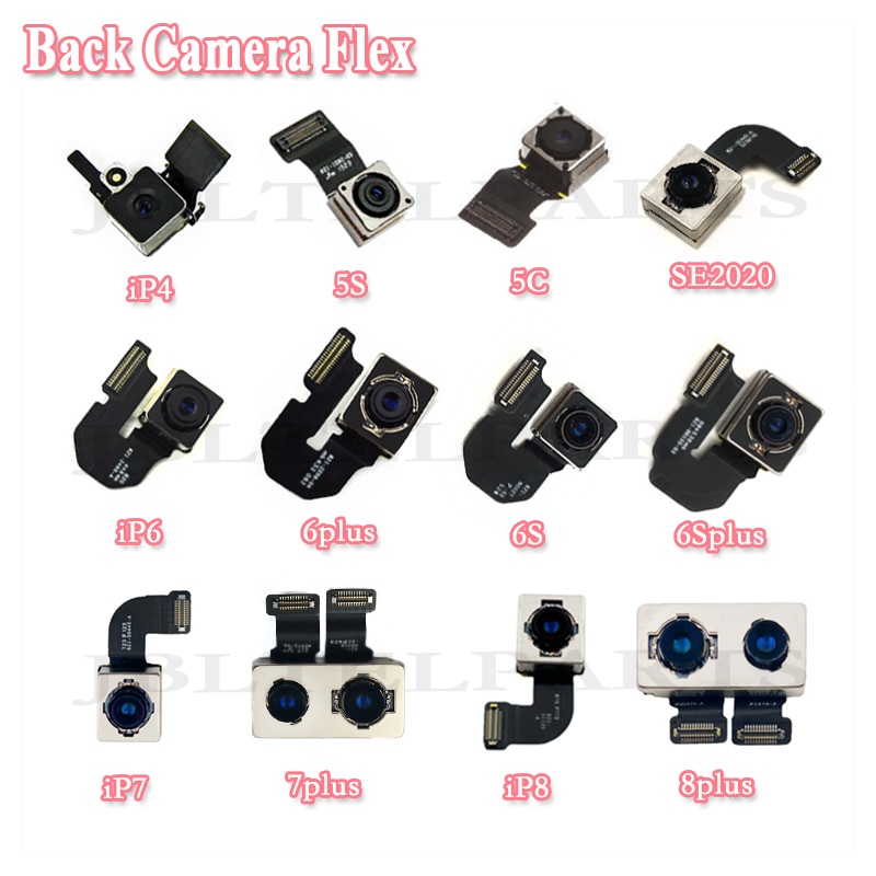 NEW Main back camera for iPhone 4 5s 5c SE 2020 6 6S 7 8 Plus Rear ...