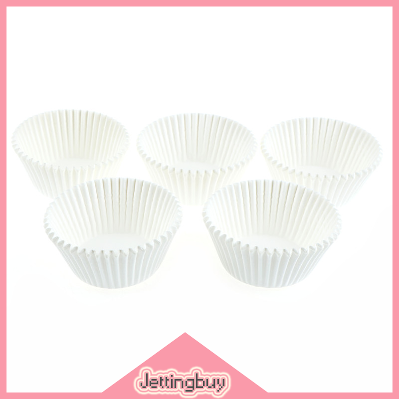 【Jettingbuy】 Flash Sale 100pcs white cupcake paper cases cupcake paper cups for bakeware cake tools