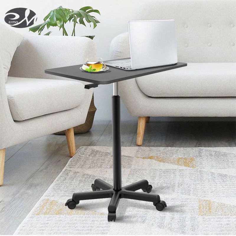 Small movable lifting desk Small sofa with pulleys Bedside table Standing laptop desk