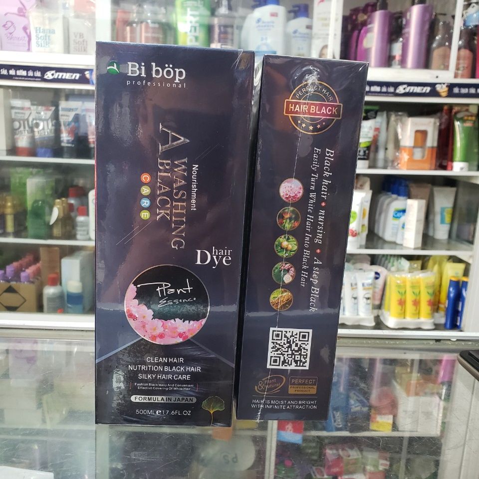 [HCM]Dầu gội đen tóc Bi Bóp phủ bạc hiệu quả 500ml