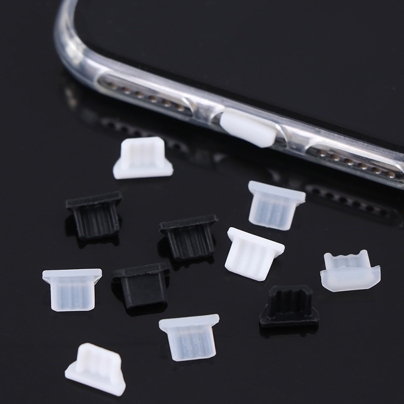 10/1Pcs USB Silicone Bụi Cắm Sạc Cổng Bìa Cap Nữ Jack Giao Diện Phổ Micro USB Chống Bụi Tablet PC Máy Tính Xách Tay Máy Tính Xách Tay