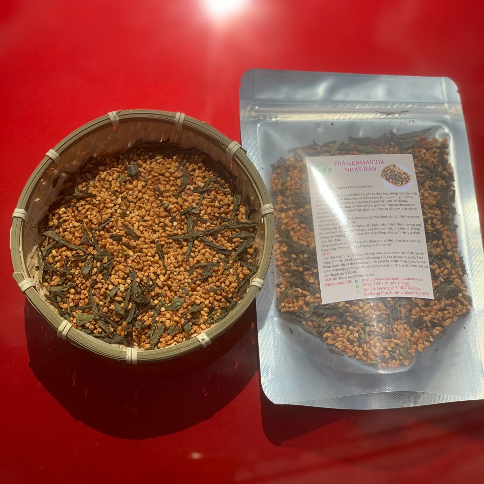 [HCM]Trà xanh gạo lứt Genmaicha 200g