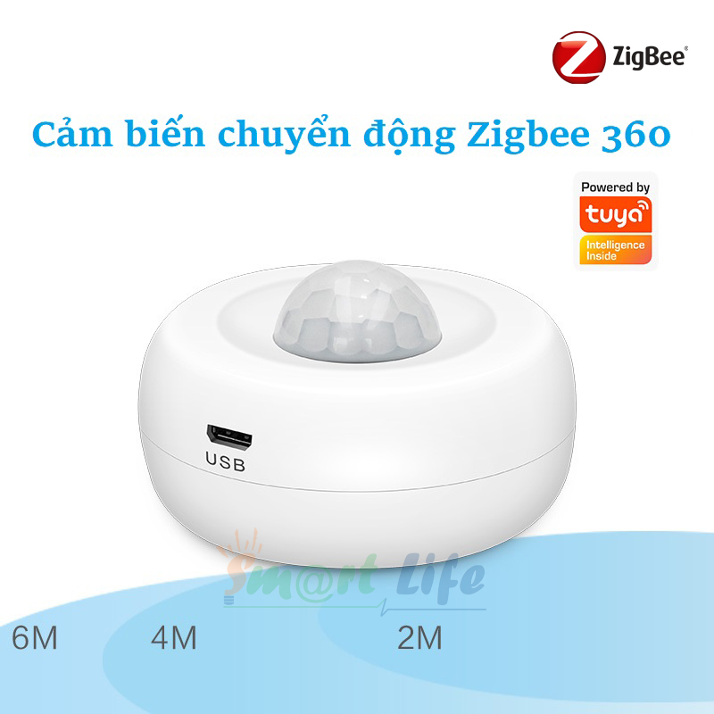 Cảm biến chuyển động cao cấp Tuya Smart Life PIR Sensor hệ Zigbee