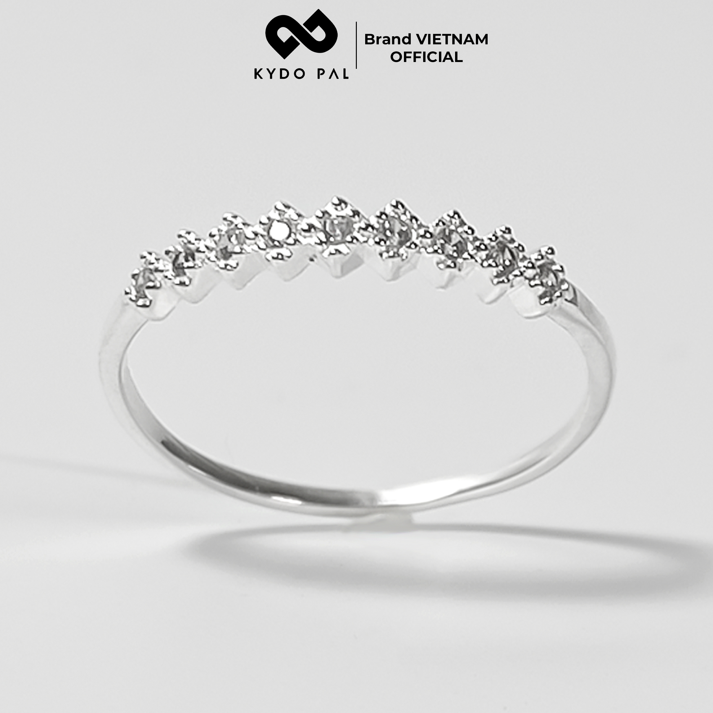 Nhẫn bạc nữ 925 KYDOPAL thời trang cá tính đơn giản trang sức – 9N21
