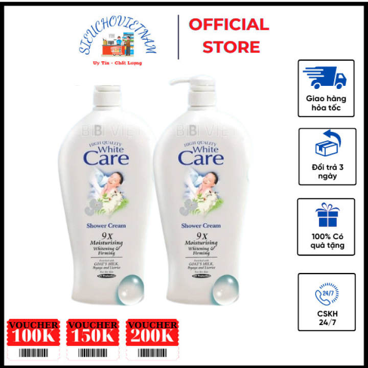 (COMBO 2 CHAI )- Sữa Tắm CARE 1200ml Trắng Da Dưỡng Ẩm Tinh Chất Sữa Dê Chai 1200ml – Tắm & Chăm Sóc Cơ Thể – Chăm Sóc Da- – Đồ Dùng Nhà Tắm – Sữa…
