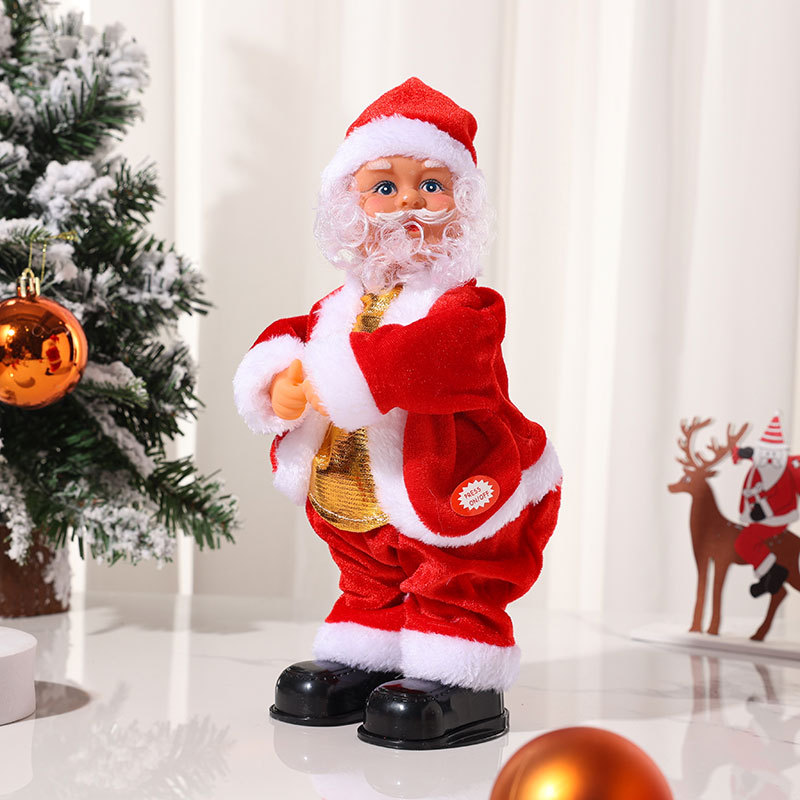 Twerk Shaking Hip Santa Claus Doll Christmas Party Decoration Christmas Santa Claus Electrical Toys