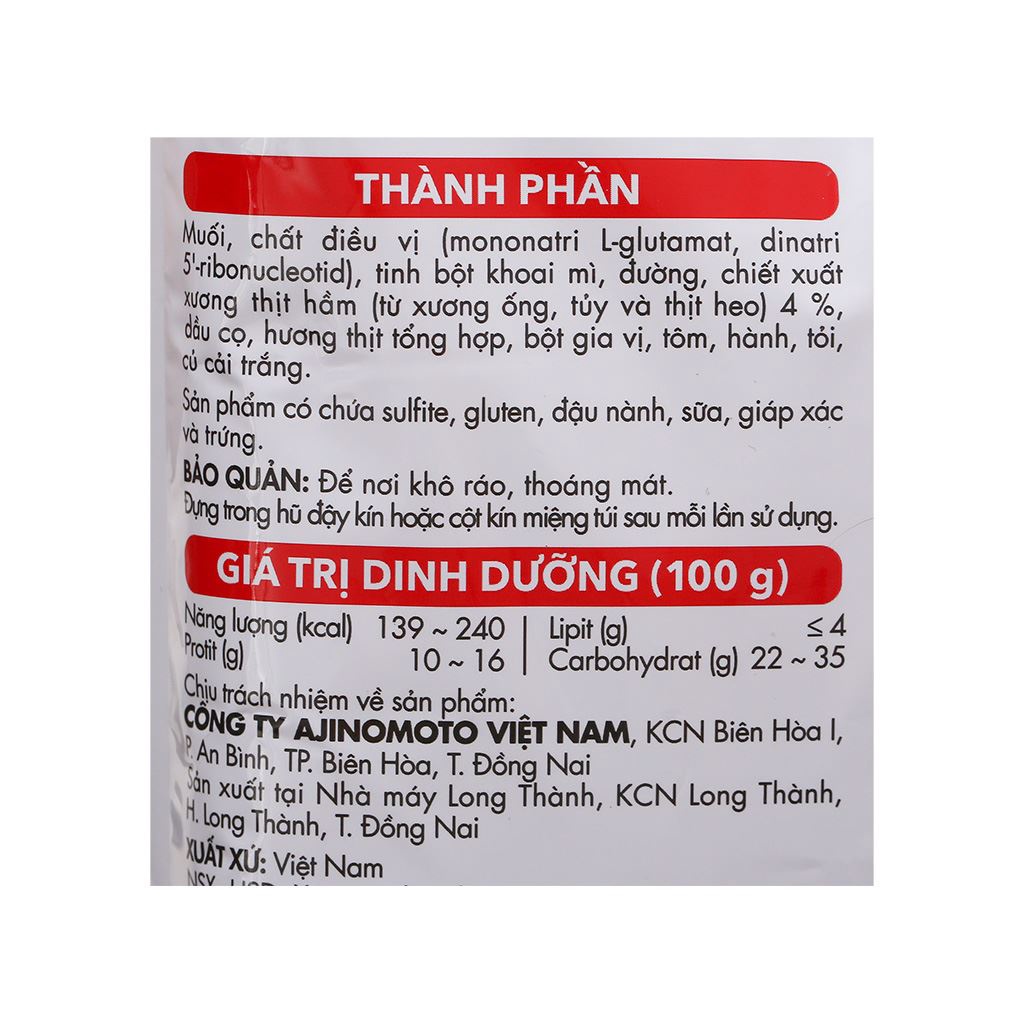 Hạt nêm AJINGON gói 170g