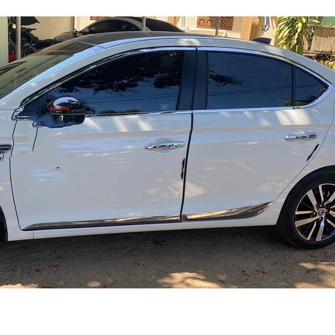 Ốp nẹp sườn, nẹp hông xe honda city 2021 - nhựa abs mạ crom- hàng cao cấp
