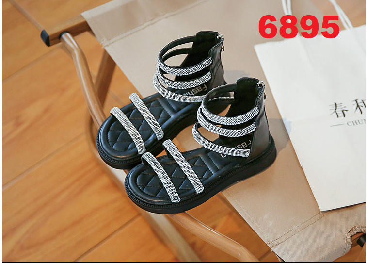 sandan cổ cao quai đá cho bé gái 6895