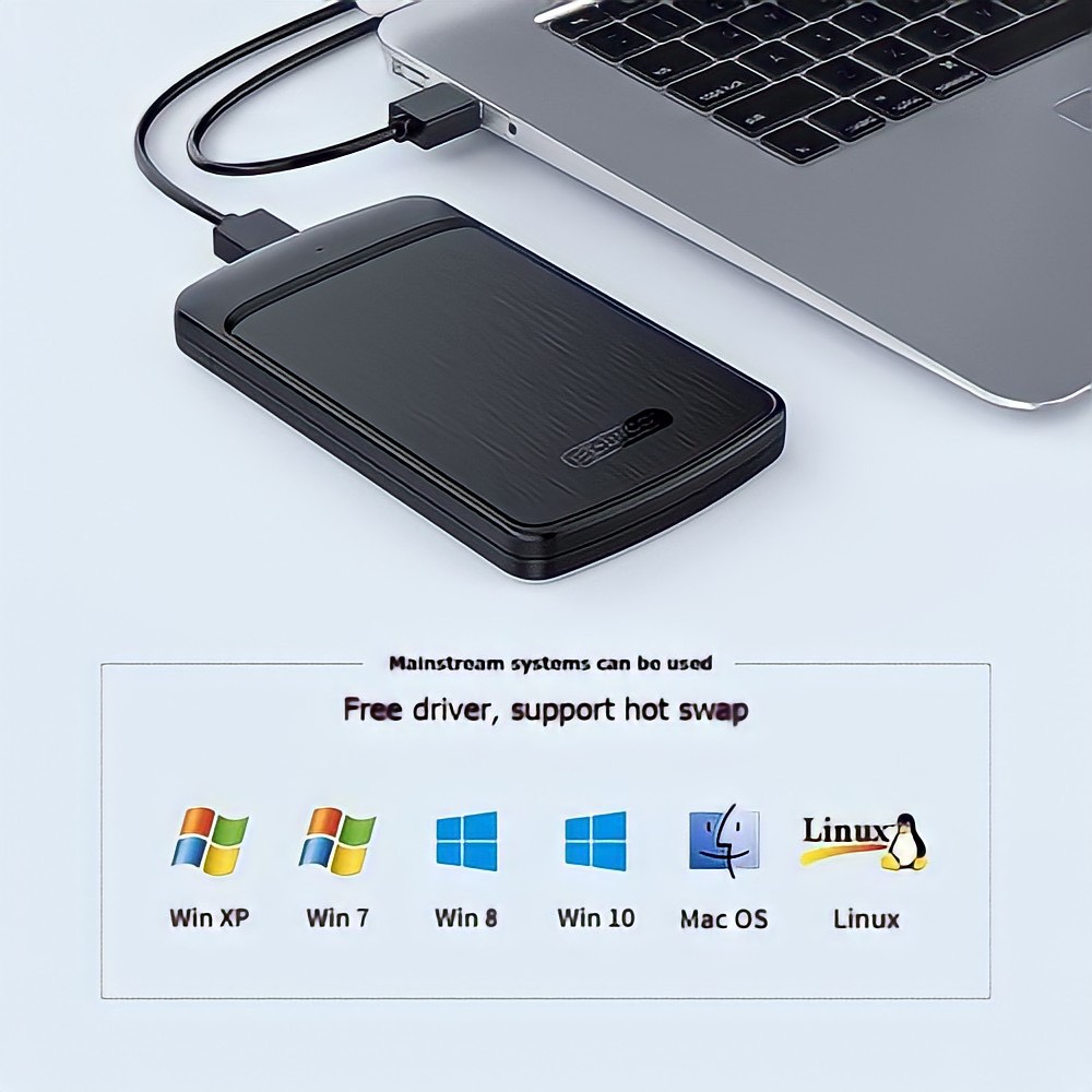 Hộp đựng ổ cứng Orico 2.5 inch dùng cho Ổ HDD laptop ,SSD SATA sang USB 3.0 thành ổ cứng...