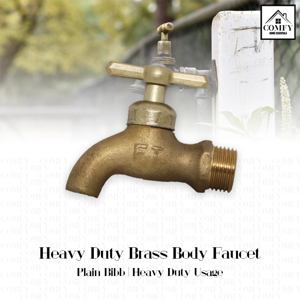 Brass Body Heavy Duty Copper Outdoor Garden Faucet Plain Bibb Hose Bibb