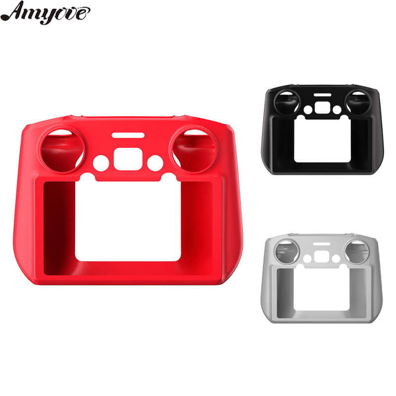 Protective Case Silicone Skin Cover Compatible For Dji Mini 3 Pro Rc With Screen Remote Control Dust Cover