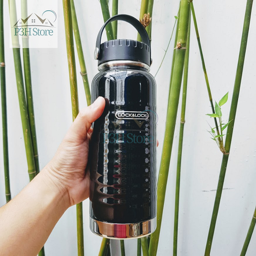 Bình Giữ Nhiệt Lock&Lock Wave Handle 900ml LHC4163BLK