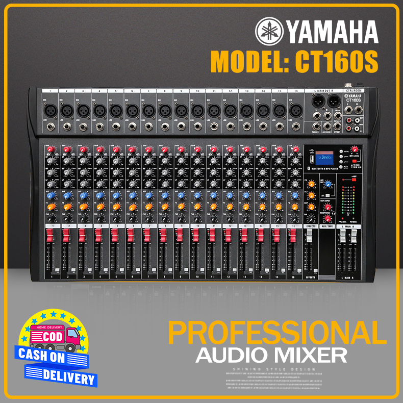YAMAHA CT160S มิกเซอร์เสียงระดับมืออาชีพ 16 ช่อง การแสดงบนเวที DJ MIXER