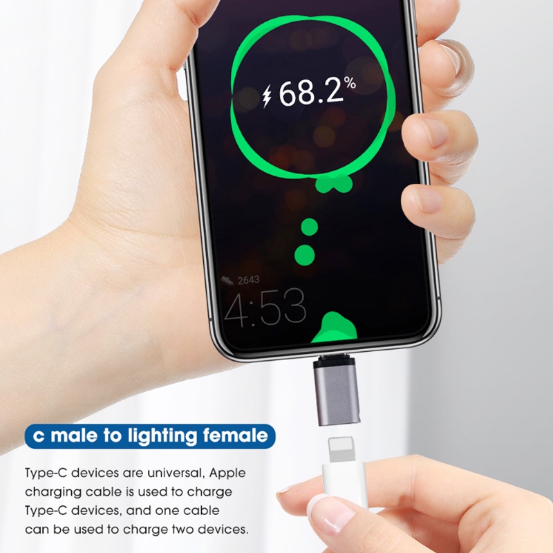 CCLCC PD 100W Fast Charging Converter for iPhone 15 Promax/iPad,USB C to Lightning Adapter Mini Type C Data Cable Conversion