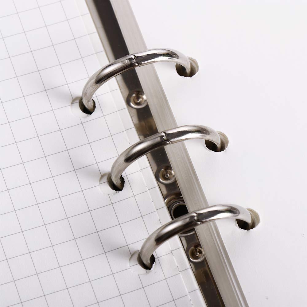 GOLDMINES A4/A5/A6/A7 Office Supplies Plastic Transparent Folder Binder Notebook Planner Loose Leaf Ring